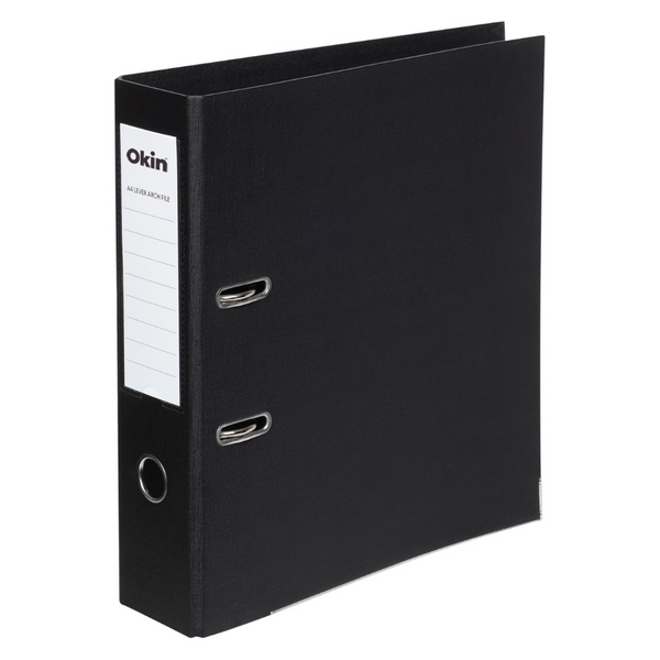 Icon Lever Arch File A4 Linen#Colour_BLACK