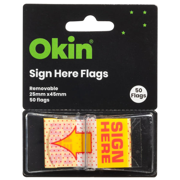 Icon Sign Here Pop-Up Flags