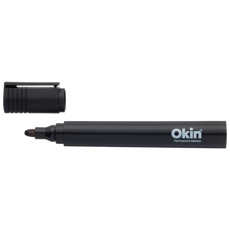 Okin Permanent Marker Bullet Tip - Pack Of 12