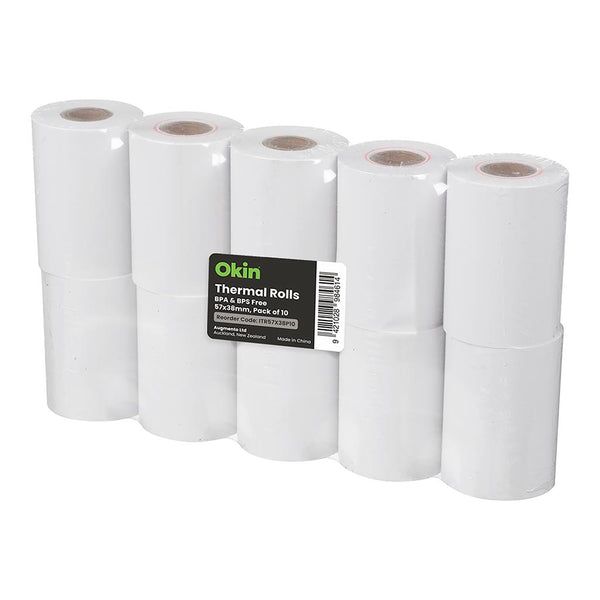 Okin Thermal Roll 57x38mm Pack Of 10