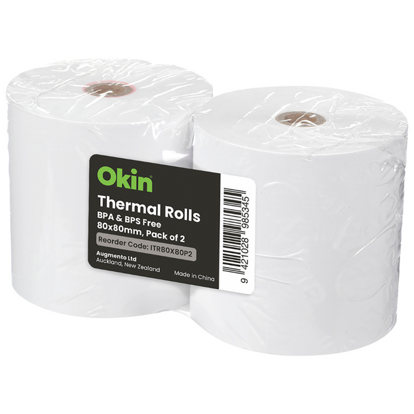 Okin Thermal Roll 80x80mm Pack Of 2