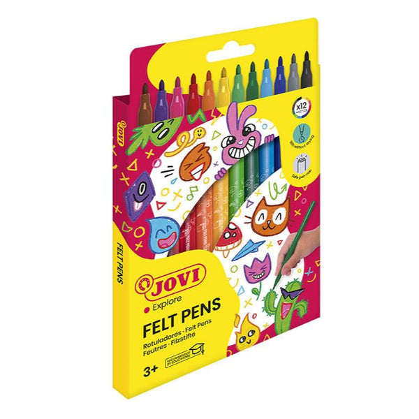 Jovi Washable Felt-tip Pens Set of 12