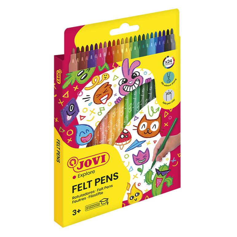 Jovi Washable Felt-tip Pens Set of 24