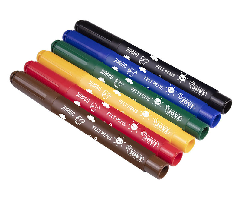 Jovi Washable Maxi Felt-Tip Pens Set of 12