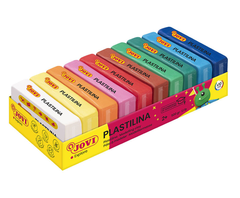 Jovi Modelling Clay 25g Assorted Bars Set of 10