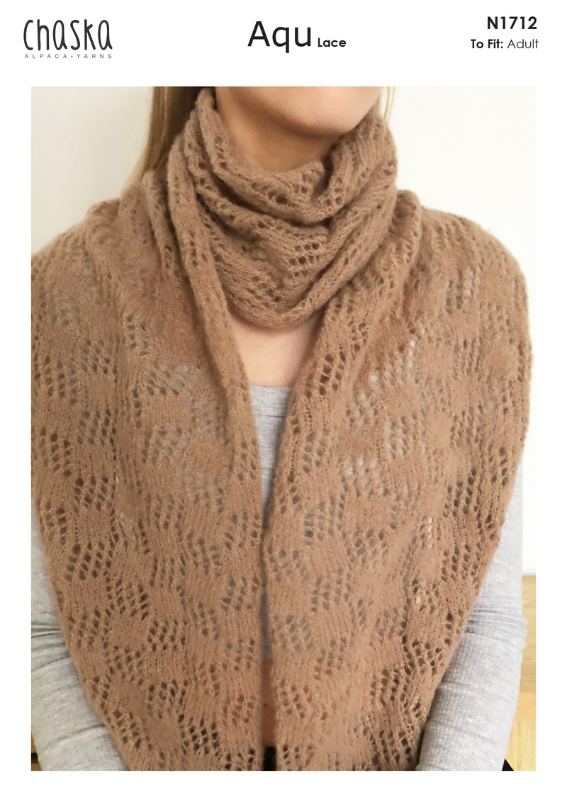 Naturally Pattern Chaska Aqu Lace Womens/Scarf N1712