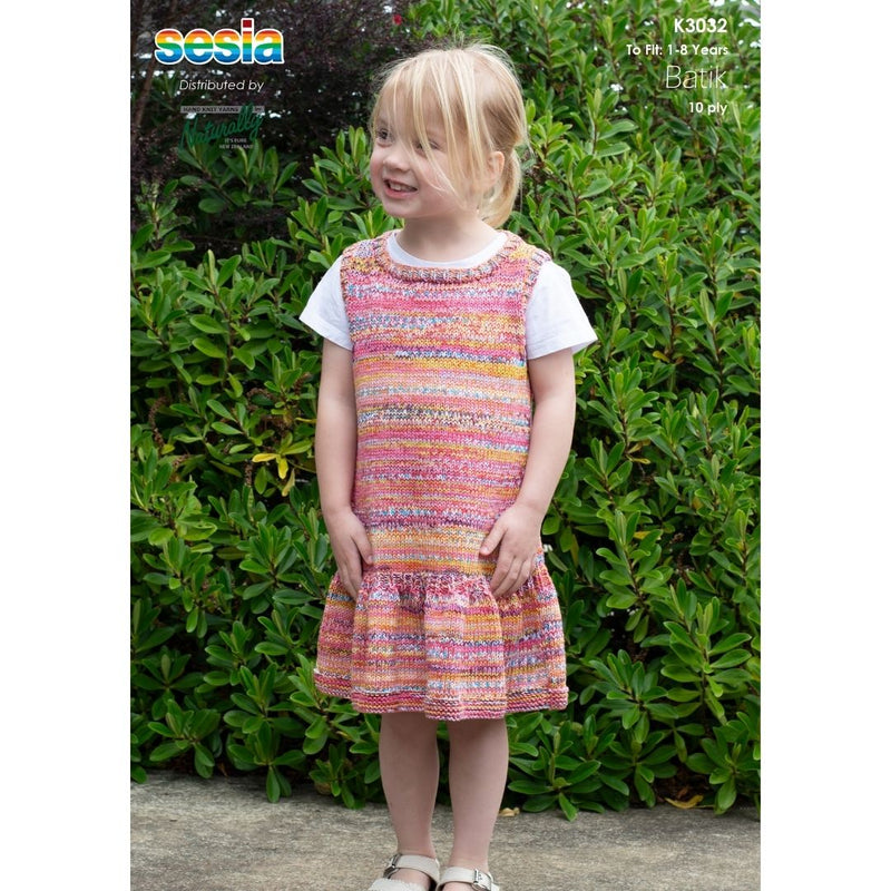 Naturally Pattern Leaflet Sesia Batik Aran Kids/Dress K3032