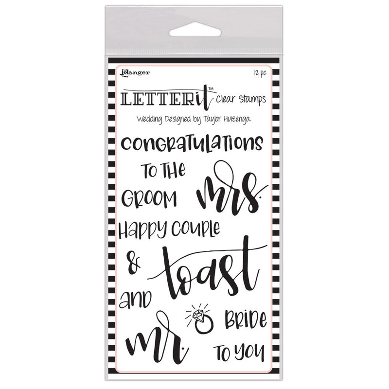 Ranger Letter It 4 INCH x 6 INCH Stamp Set Wedding