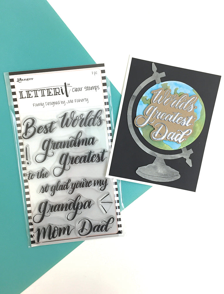 Ranger Letter It 4 INCH x 6 INCH Stamp Set Family