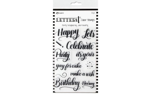 Ranger Letter It 4 INCH x 6 INCH Stamp Set Party