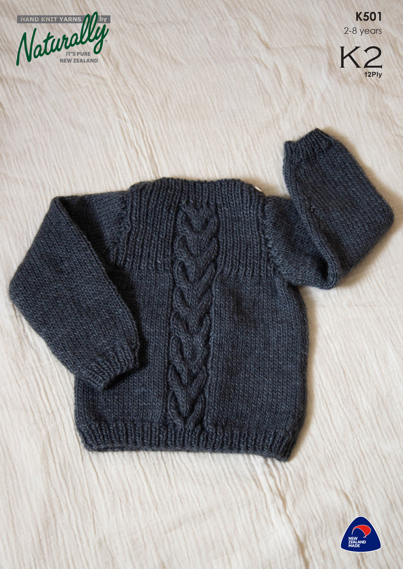 Naturally Pattern K2 12ply Pattern Kids/Sweater K501