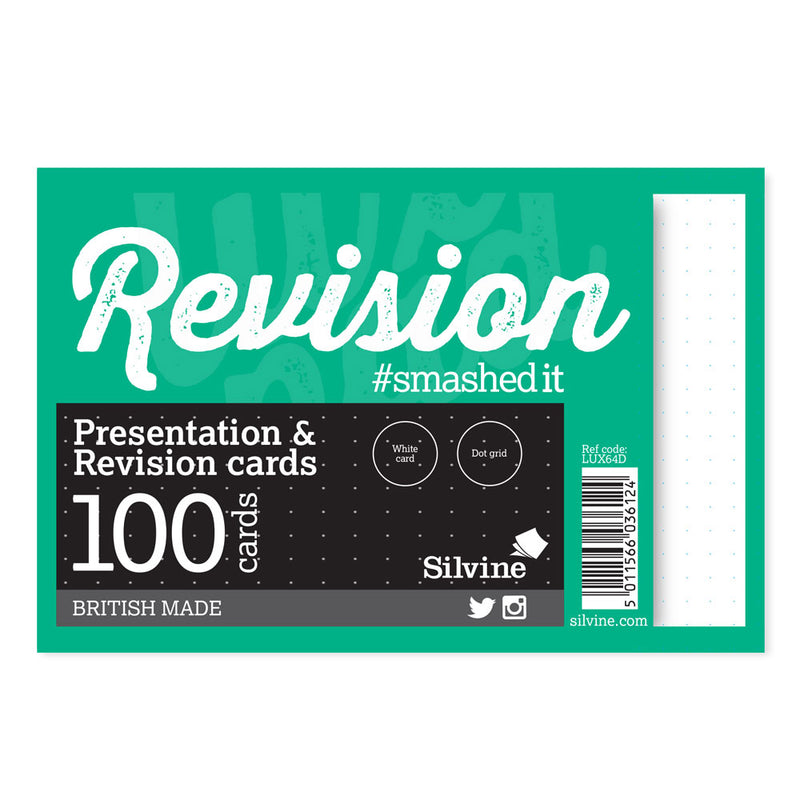 Luxpad Recycled Revision and Presentation Dotted 6x4" Cards - Pack of 100