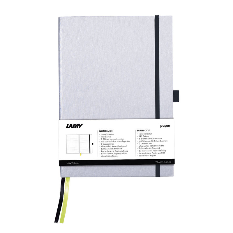 Lamy A5 Hard Cover Notebook + Fountain Pen Gift Set Black