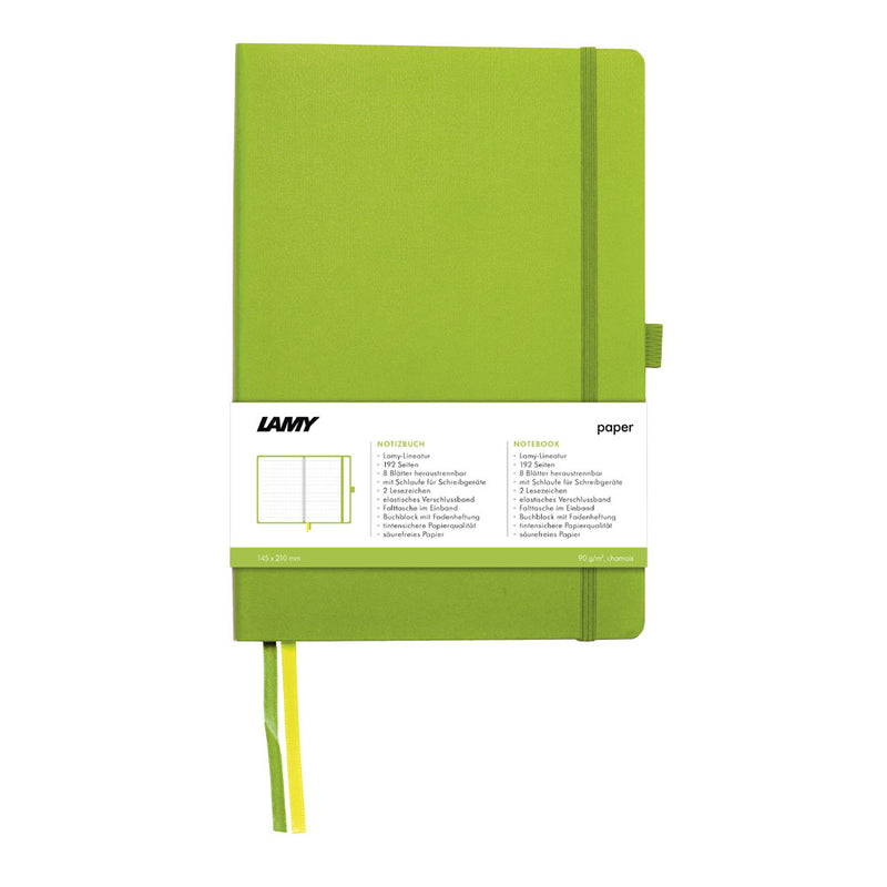 Lamy A5 Soft Cover Notebook + Fountain Pen Gift Set Green