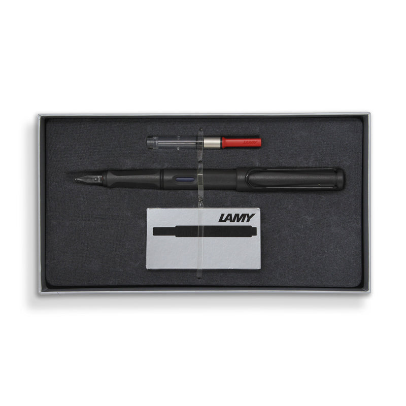 Lamy E191 Fountain Pen Gift Set Charcoal