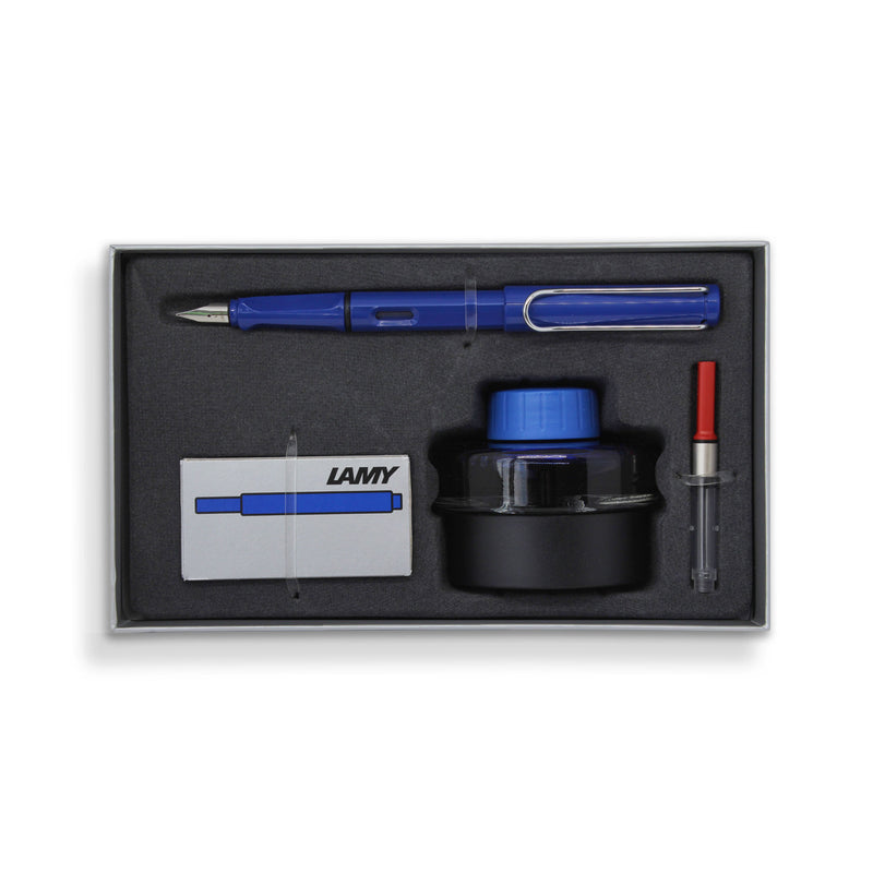 Lamy E193 Fountain Pen Gift Set Blue