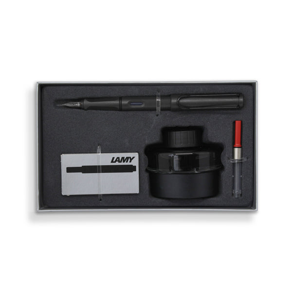 Lamy E193 Fountain Pen Gift Set Charcoal