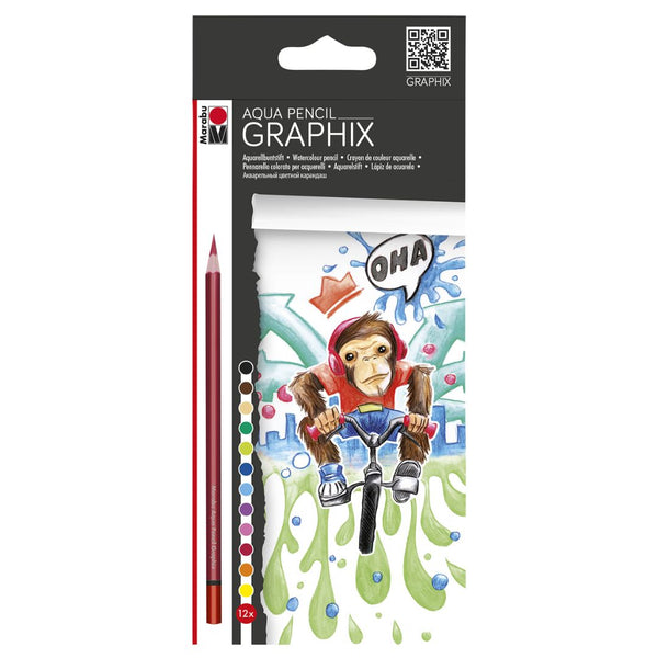 Marabu Aqua Pencil Graphix Funky Monkey