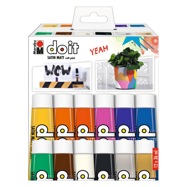 Marabu Do It Craft Paint Set 12x36ml