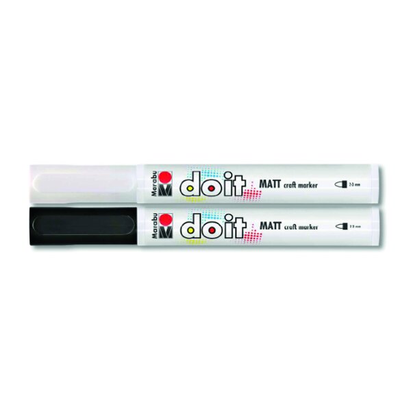 Marabu Do It Black & White Craft Markers Set Of 2