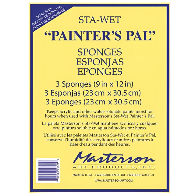 Mastersons Painter's Pal Palette Sponge Refill Set of 3