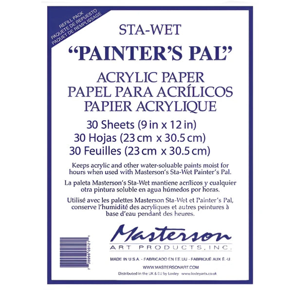 Mastersons Painter's Pal Palette Acrylic Paper Refill Pack