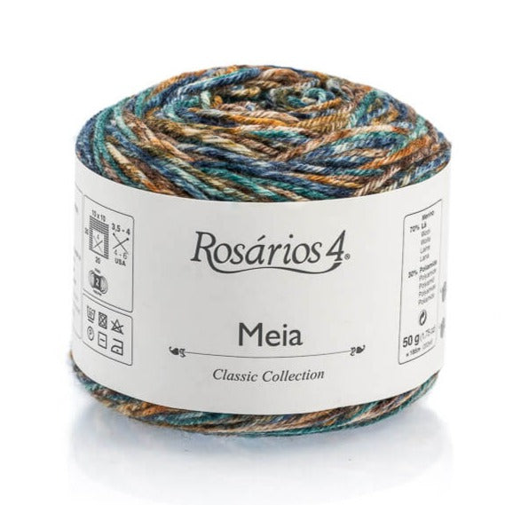 Rosarios 4 Meia Sock Yarn Print 4ply