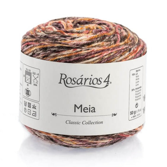 Rosarios 4 Meia Sock Yarn Print 4ply