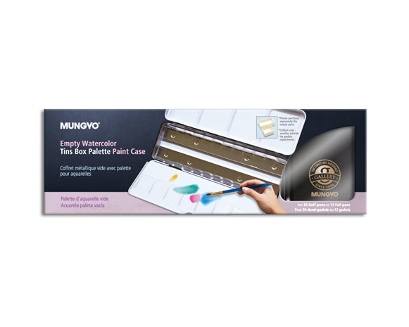 Mungyo Empty Watercolour Paint Pan Tin