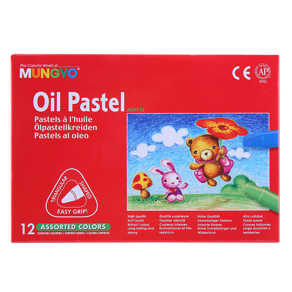 Mungyo Oil Pastels Triangular - Pack Of 12