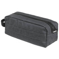 Okin 2 Zip Barrel Pencil Cases#Colour_DARK GREY