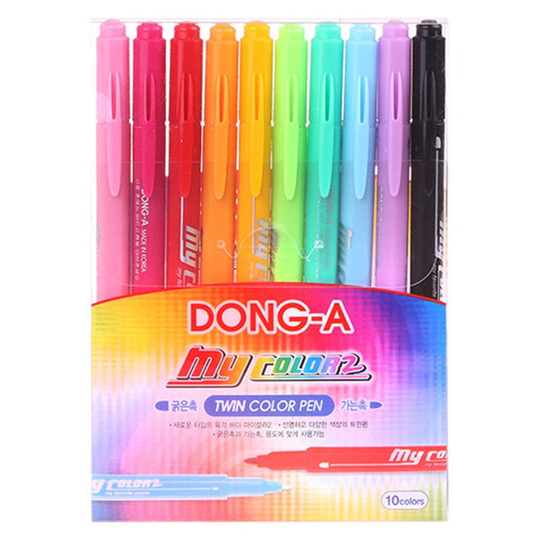 Dong-A My Color2 Twin Tip Marker Set of 10