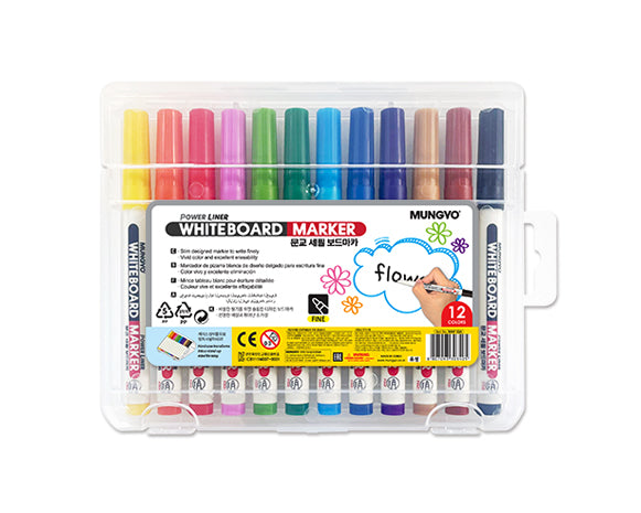 Mungyo Fine Whiteboard Markers Set of 12