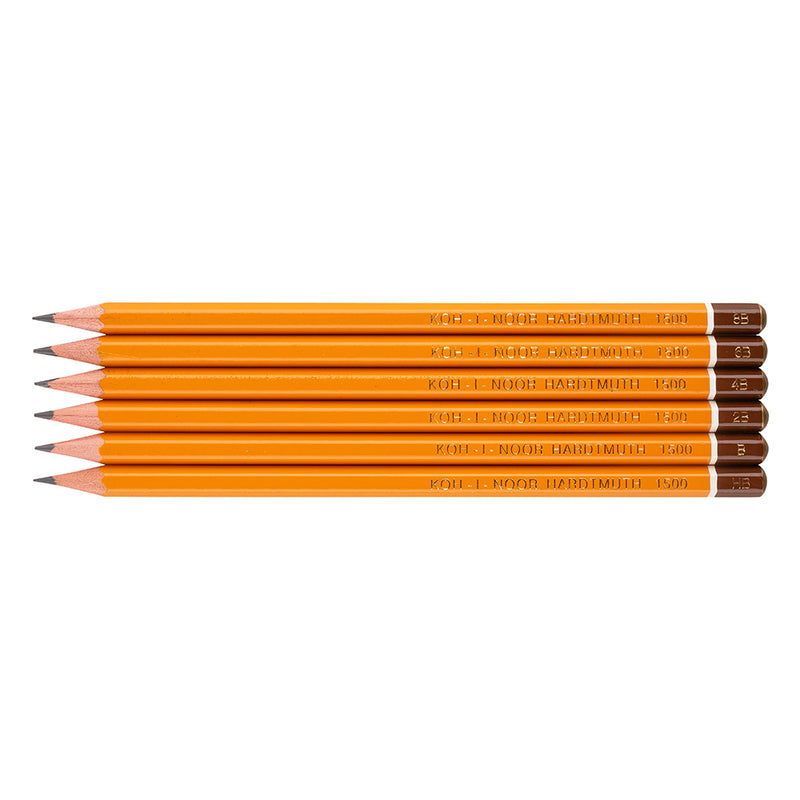 Koh-I-Noor 1500 Graphite Pencil Set Of 6