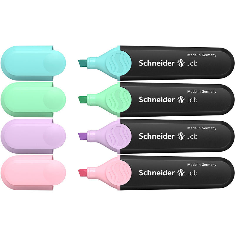 Schneider Job Highlighter Pastel Assorted Wallet of 4