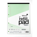 Silvine A4 100 Pages Tinted Refill Pads#Colour_GREEN