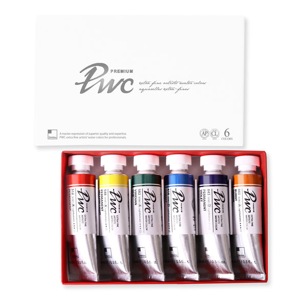 ShinHan PWC Extra Fine 15ml Watercolour Paints Set Of 6 Set A