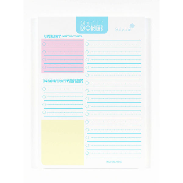 Silvine A5 Get It Done 60 Sheets Planner Pad