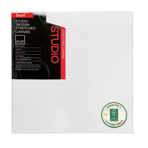 Jasart Studio 1.5 Inch Thick Edge Canvases Pack of 6