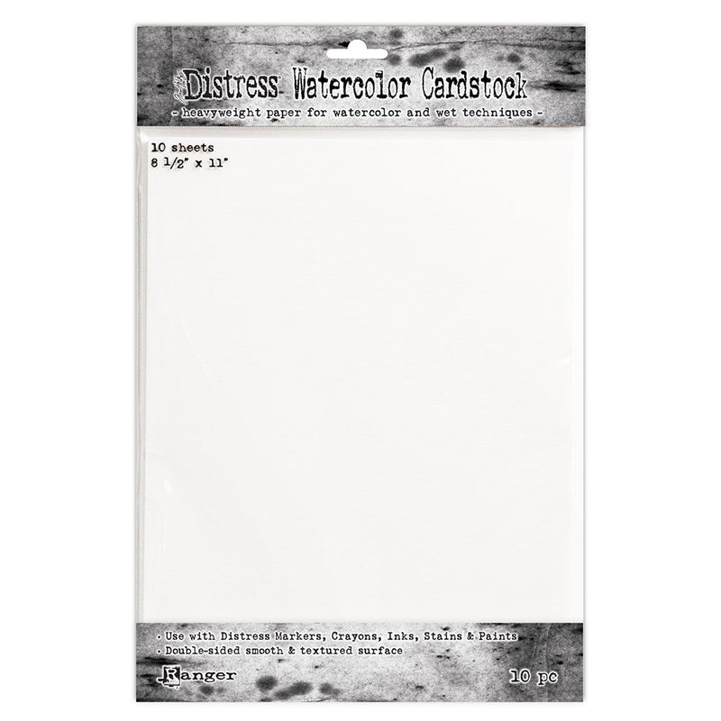 Ranger Distress 8.5X11 INCH Watercolour Cardstock Pack of 10