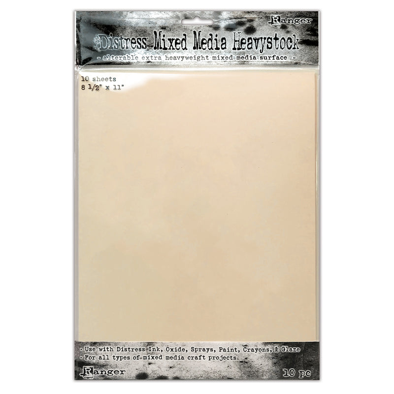 Ranger Distress 8.5X11 INCH MiXed Media Heavystock Pack of 10