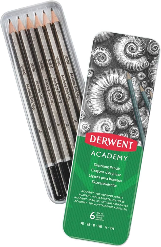 Derwent Academy Sketching Pencil Set of 6