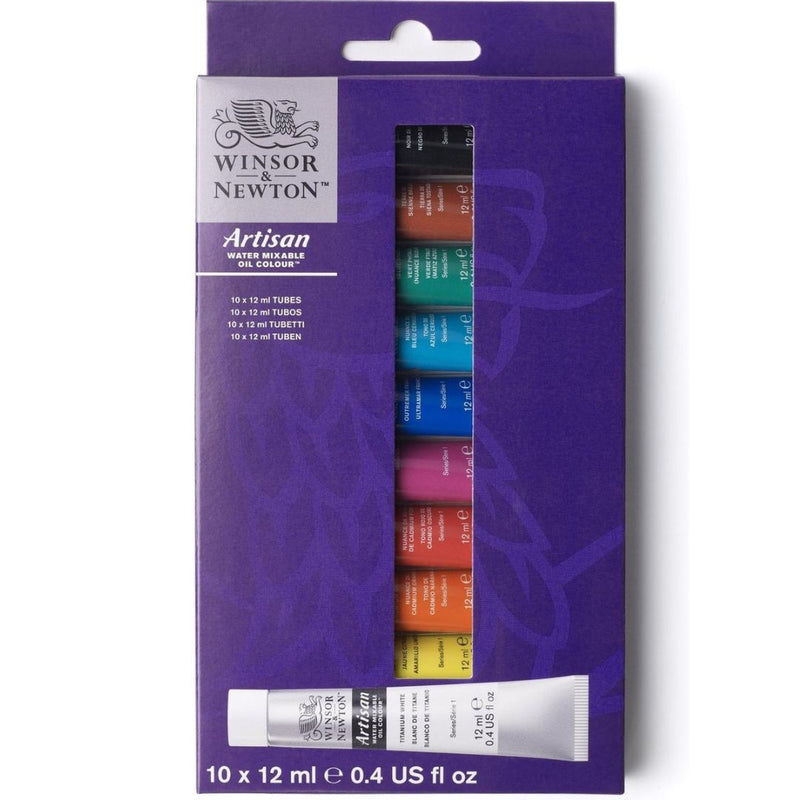 Winsor & Newton Artisan Water Mixable Oil Colour 12ml Arrival - Set Of 10