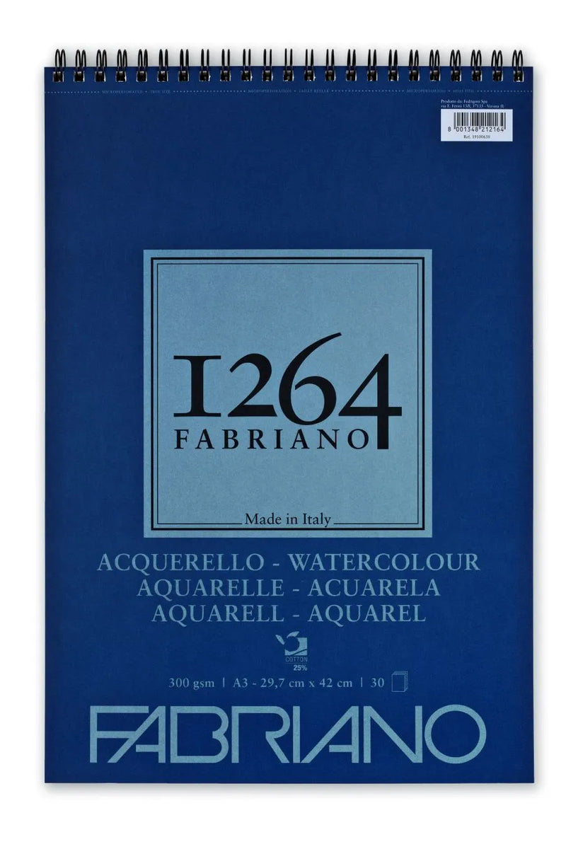 Fabriano 1264 Watercolour Pad 300gsm