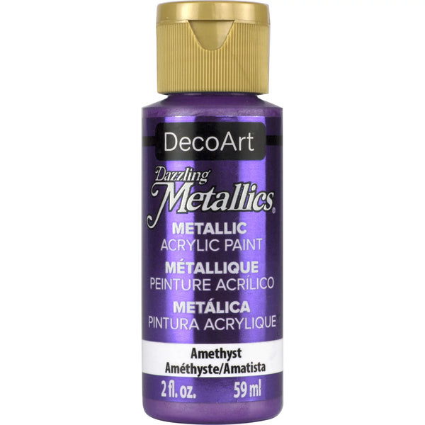 Decoart Dazzling Metallics Paints 2oz 59ml#Colour_AMETHYST