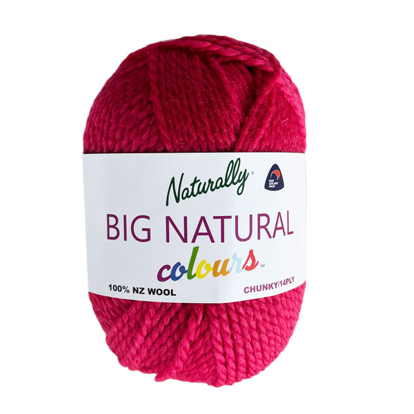 Naturally Big Natural Colours Chunky Yarn 14ply#Colour_BERRY RED (940)