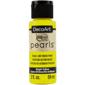 Decoart Americana Pearls Paints 2oz#Colour_BRIGHT YELLOW