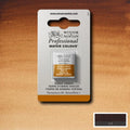 Winsor & Newton Professional Watercolour Half Pan#Colour_BURNT UMBER (S1)