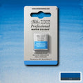 Winsor & Newton Professional Watercolour Half Pan#Colour_CERULEAN BLUE (S3)