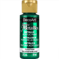 Decoart Dazzling Metallics Paints 2oz 59ml#Colour_CRYSTAL GREEN